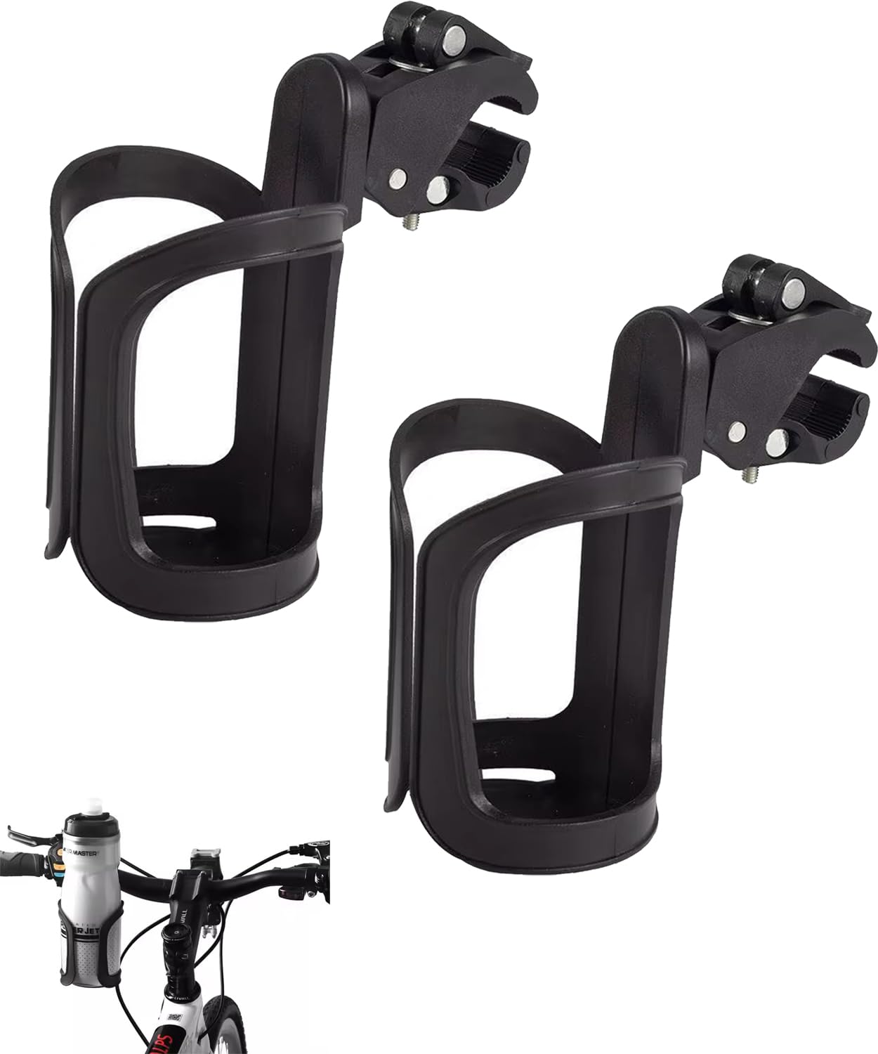 

DFsucces Напиток Регулируемый Стакан Велосипедный Стакан Мотоциклетный Инвалидная Коляска Прогулочная Коляска Бутылка Легкая Установка Двухкомпонентный Держатель, Угол, Сверхлегкий, Держатель, чёрный