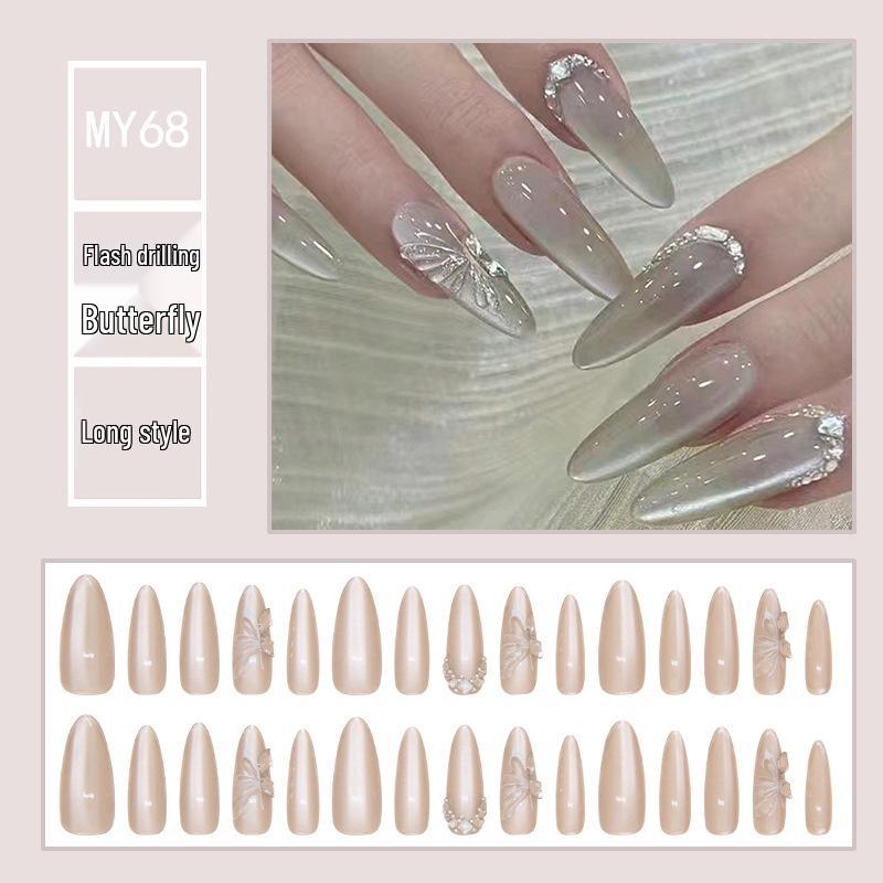 

Роскошные 3D наклейки для ногтей в виде бабочек и бриллиантовых кошачьих глаз