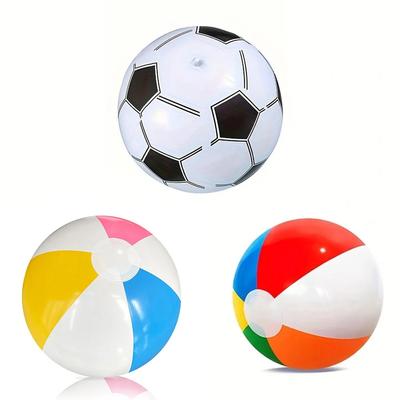 1 Stück aufblasbarer Strandball 12"/16" Schwimmbad Strandparty Dekorationsball für Kinder Erwachsene Sommer Wasserspiele Regenbogen Strandball