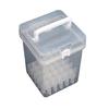 Portable Plastic Art Supply Organiser with Handle Multi Compartment Marker Storage Box For Neat Desktop Arrangement