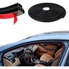 Car Door Rubber Seal Strip, Car Weather Stripping, Double Layer L Shape Automotive Weather Stripping, Self Adhesive Auto Door Soundproofing