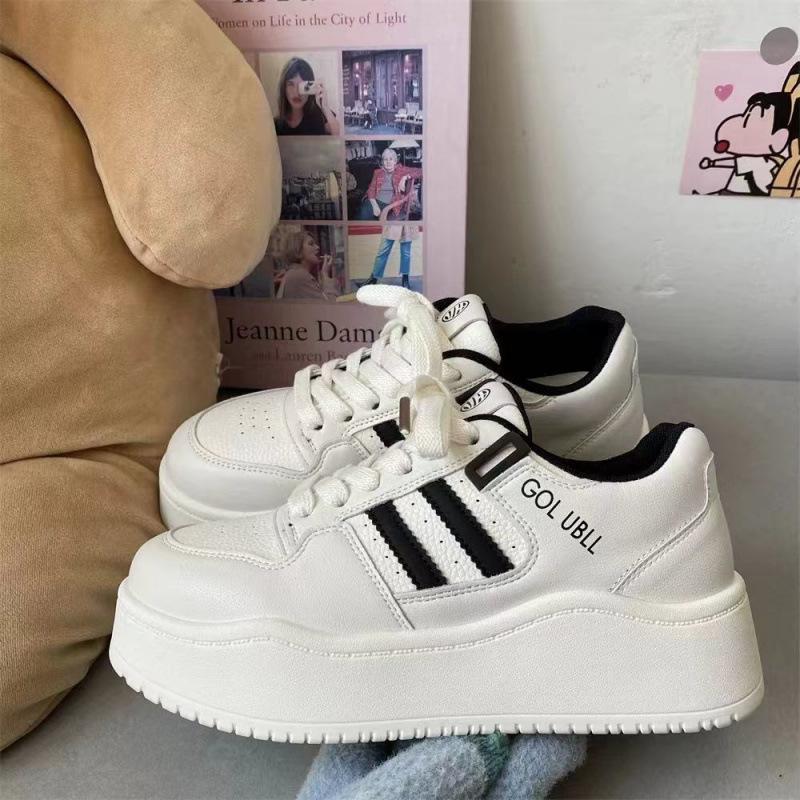 

Yellow board shoes women s 2025 new spring and autumn summer dopamine platform heightening sports and leisure shoes ins trendy shoes 40 чёрный