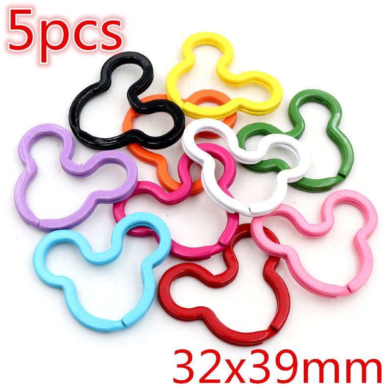 New Colors Mixed Alloy Open Rings Lobster Clasp Hooks DIY Keychain Jewelry Making Findings Supplies Accessories
