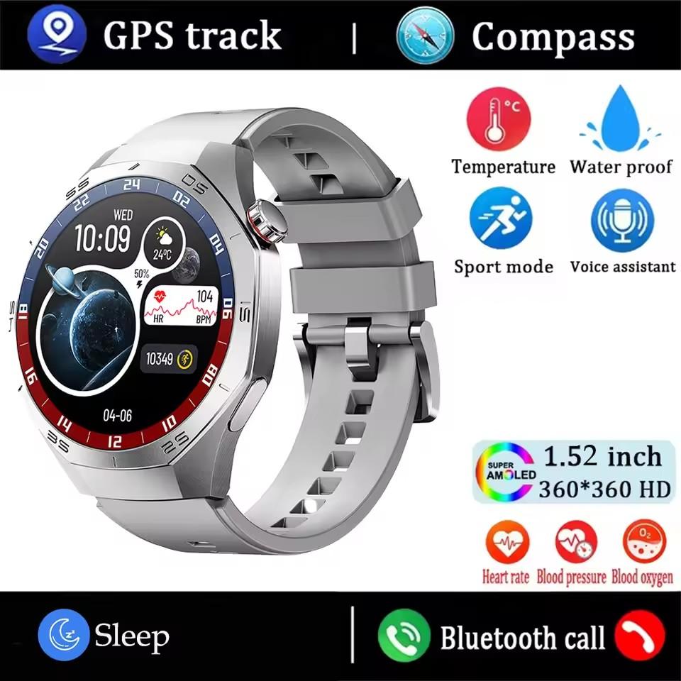 SmartWatch 5 Pro Smartwatch Herren Bildschirm GPS Bewegungstrajektorie Herzfrequenz Bluetooth Anrufe SmartWatches Wasserdicht