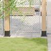 vidaXL Post Holder Square 12 Pcs. 121x121mm Powder-Coated Steel