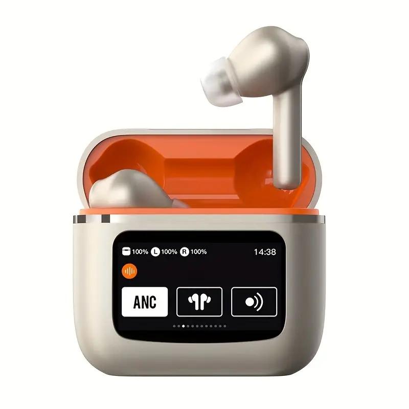

LCD Full-color Wireless Bluetooth Earbuds Sport Earphone HIFI Sound Quality Noise Reduction Earbuds Long Battery Life Positionable Headphones
