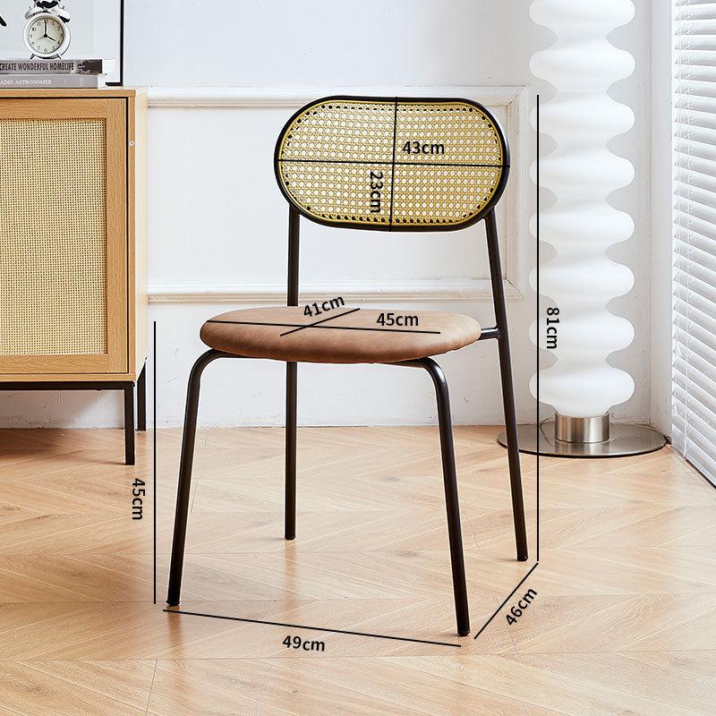 Для дома ротанг обеденный B B отель кафе ротанг интернет-знаменитость стул со спинкой магазин молочного чая досуг ротанг 38577₽