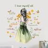 Inspirational Quotes Wall Sticker Butterfly Motivational Decal Peel and Art Decor for