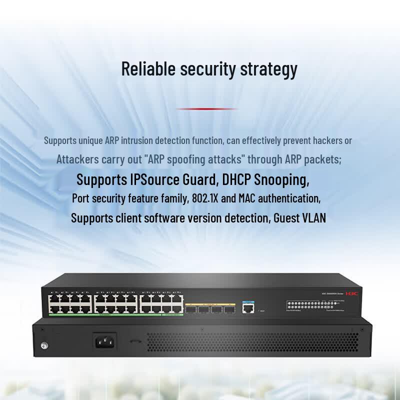 H3C S5000NV6-20P4UN4NS-EI 24-Port Managed POE Network Switch