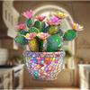 Populaire Cactusbloem Acryl Hangdecoratie 2D Plat Raamdecoratie, Tuindecoratie, Cadeau voor Vrienden
