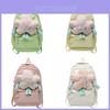 Cute And Stylish Girls' Nylon Star Backpack For School 20-35l Capacity Waterproof Fits 14-inch Laptop
