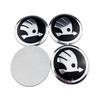 2025 New 4Pcs 56MM Car Wheel Center Hub Sticker for Skoda Octavia A7 Fabia Superb Kamiq Rapid Yeti Citigo Vision Kodiak Auto Acc