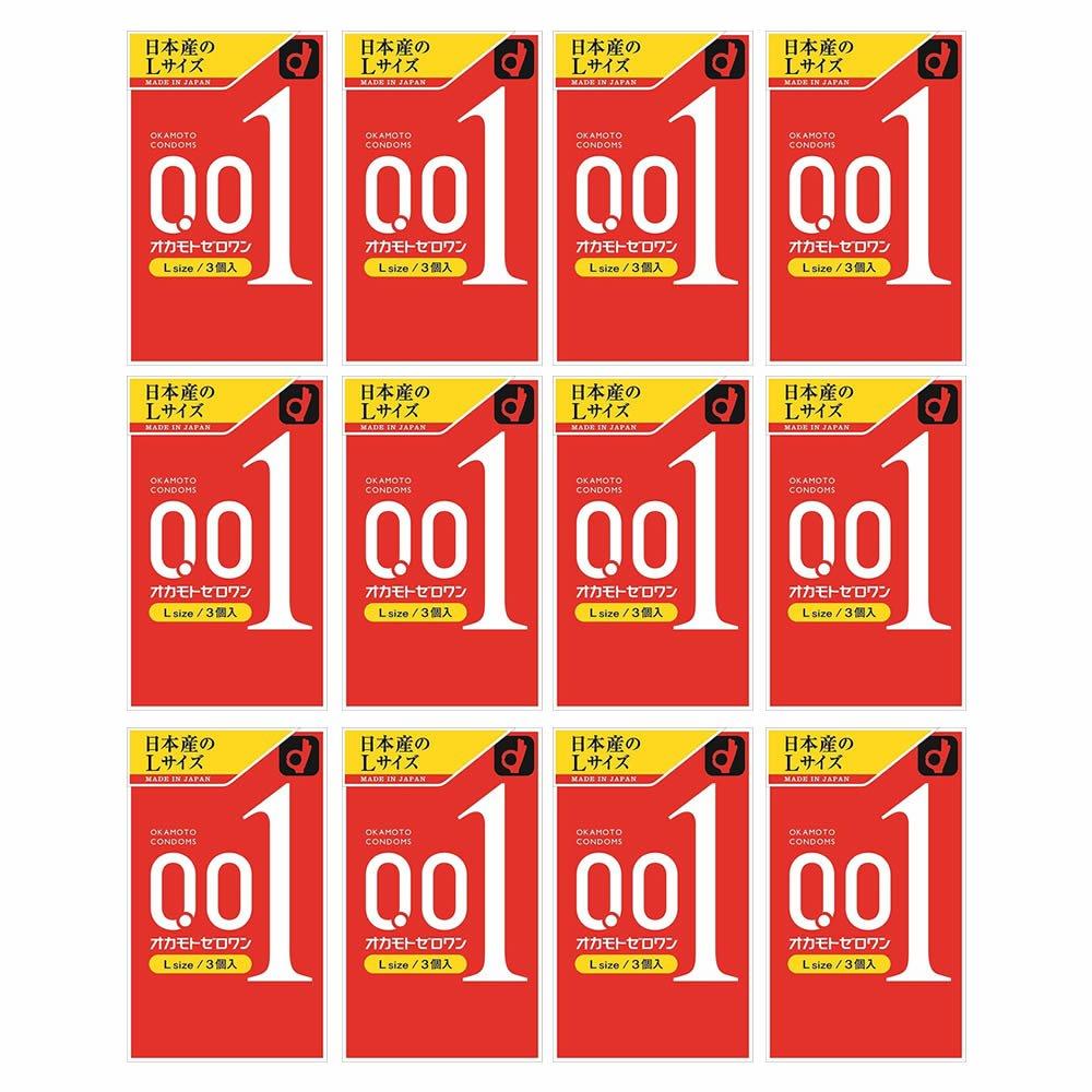 

Okamoto Zero One Великий розмір 3 x 12 шт. 0,01 мм