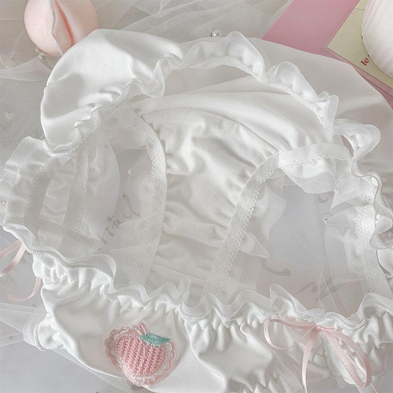 First Love Peach Island Japanese-Style Sweet White Women's Triangle Panties