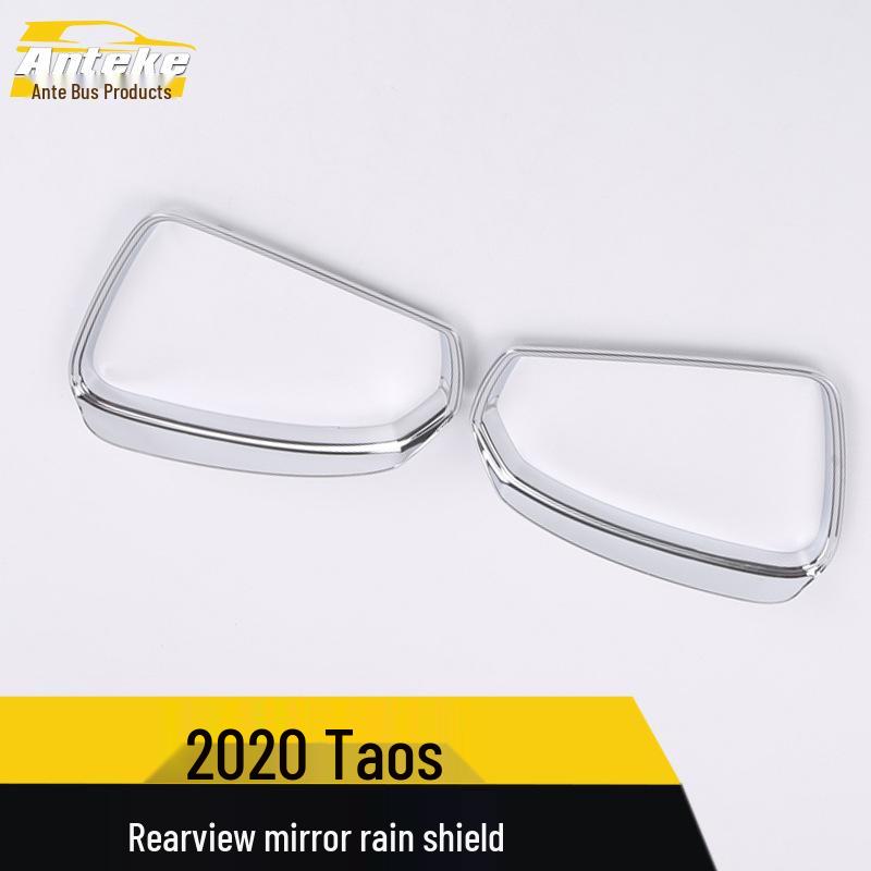Taycan Rearview Mirror Rain Shield & Decorative Frame - Fits 20 Models