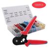 Crimper Plier Set, Self-adjustable Wire Crimping Tools Wire Crimping Terminals  Wire Cable Tube Terminals  with 800/1200PCS Sets 0.25-10mm²