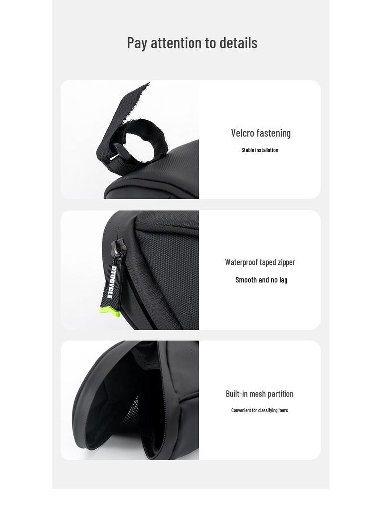 Water-Resistant Portable Saddle Bag for Road and Mountain Bikes