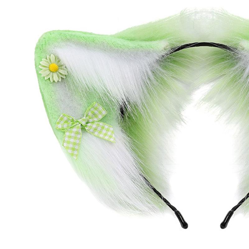 Oreilles de Renard Mignonnes Bandeau Durable pour Cheveux Bandeau pour Femmes Diffusion en Direct pour Bandeau pour Rave Halloween Cosplay Accessoires de Cheveux