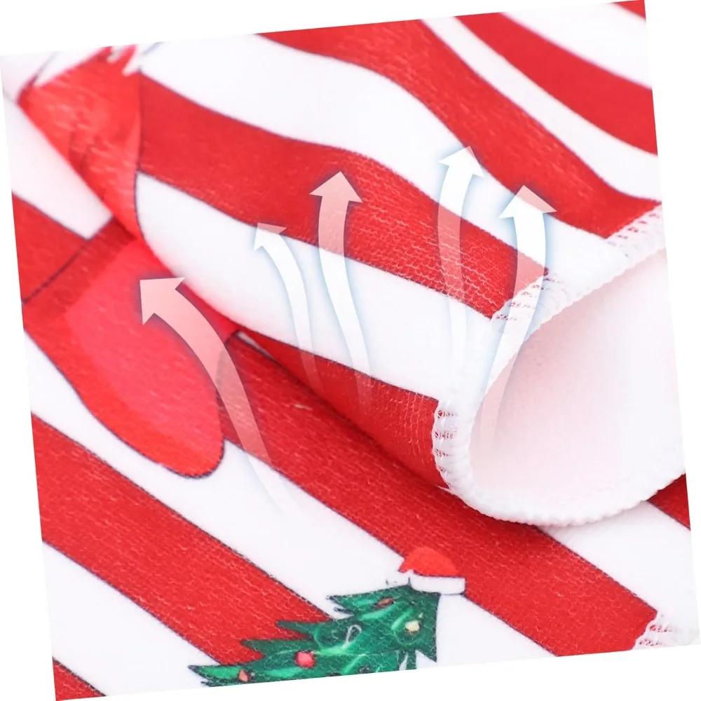 Kitchen Christmas Towels Hand Towels Xmas Santa Dish Towels Christmas Decorative Towel Gifts For Kitchen Holiday Xmas Bathroom