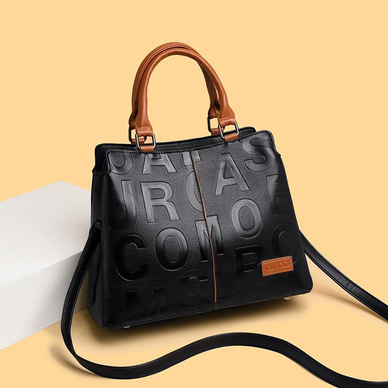 

Real soft leather handbag women s new women s bag fashion versatile shoulder messenger bag multi-layer handbag women