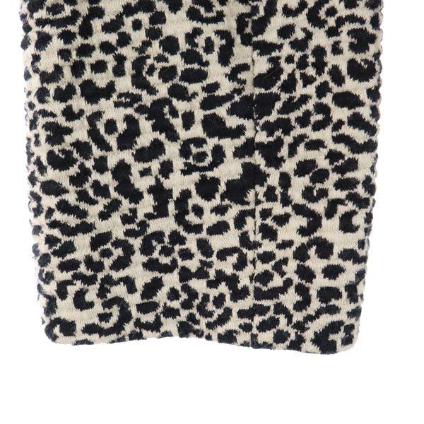 ARMANI EXCHANGE Leopard Pattern 7 minutes sleeve tailored jacket Women Used