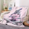 1Pc Alien Print Flannel Blanket, High Quality Comfortable for All Seasons, Warmth and Comfort, Perfect for Christmas Gifts