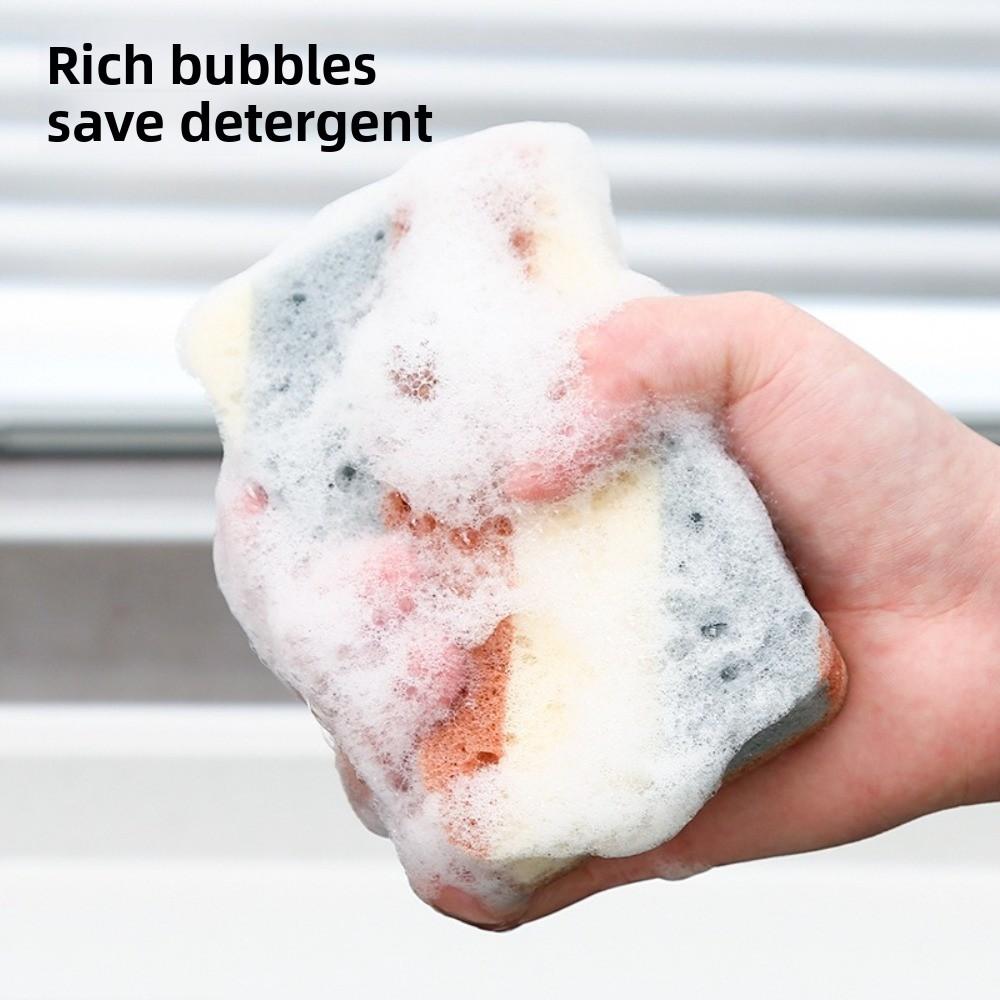 5Pcs Double-Sided Nano Sponge Stain Removal Hundred Clean Cotton  Bathroom Cleaning Utensils