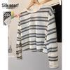 Women's Color Block Stripe Long Sleeve T-shirt