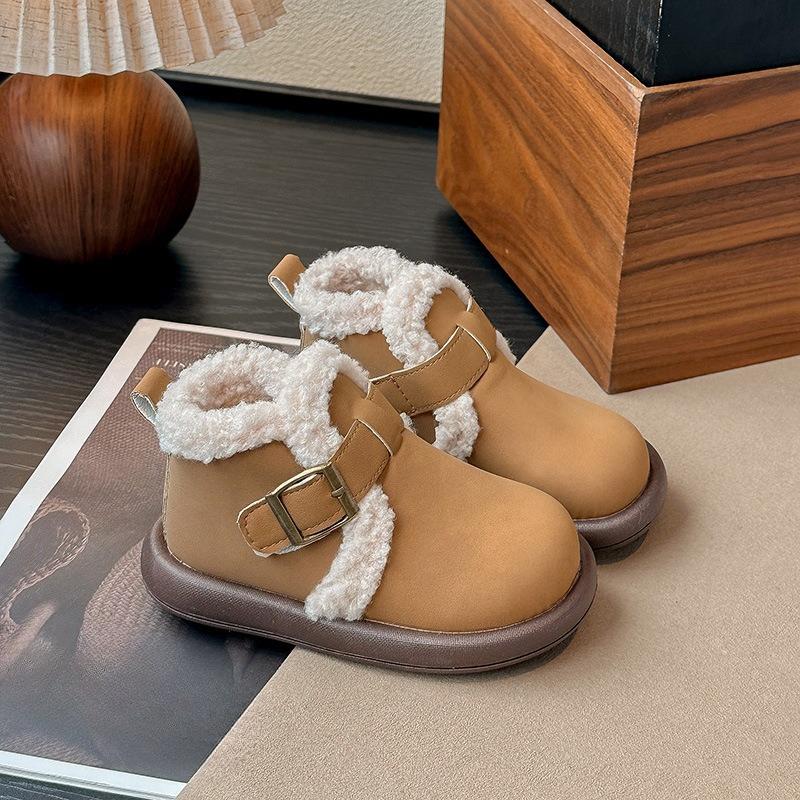 Girls' Shoes, Children's Padded Shoes, New Style Rubber-soled Snow Boots, Baby Cotton Shoes