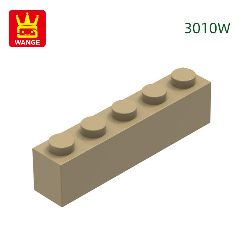 Non-Toxic 52Pcs/Lot Thick Bricks 1X5 Dots Block Moc Color Accessories Compatible With 3010W Brick Diy Children'S Toy Assembly Part