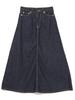 Beams Boy Women's Denim 5-Pocket Maxi Skirt, Blue Indigo, 13270558578
