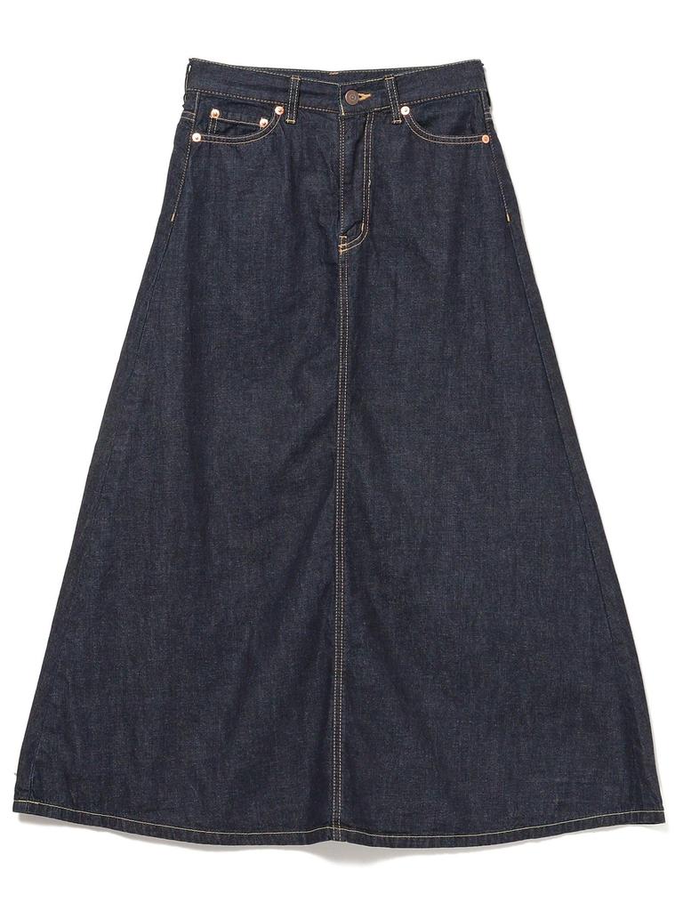 Beams Boy Women's Denim 5-Pocket Maxi Skirt, Blue Indigo, 13270558578