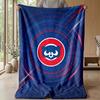 Chicago Cubs Flannel Fleece Blanket Cozy Warm Throw Blanket For Couch Bed Travel All Season Use