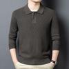 Yiliteng Men's Casual Knit Polo Sweater