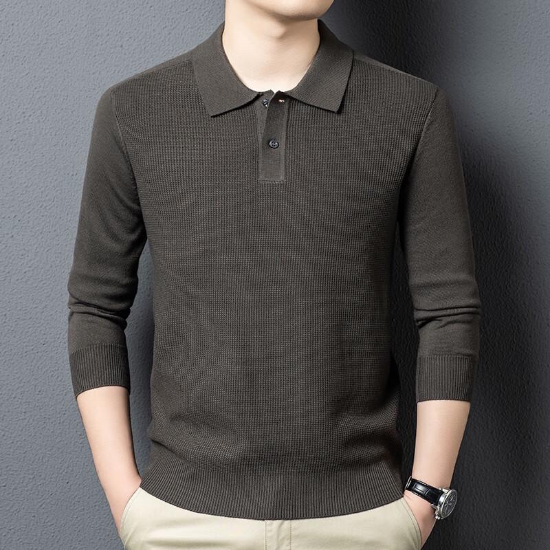 Yiliteng Men's Casual Knit Polo Sweater