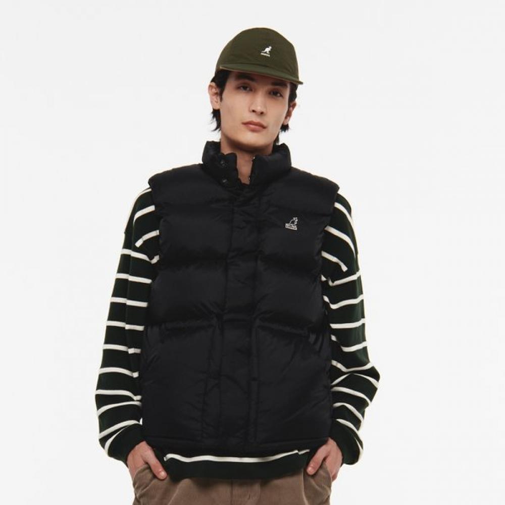 

Kangol Stand Collar Down Puffer Vest Black 6141 XL