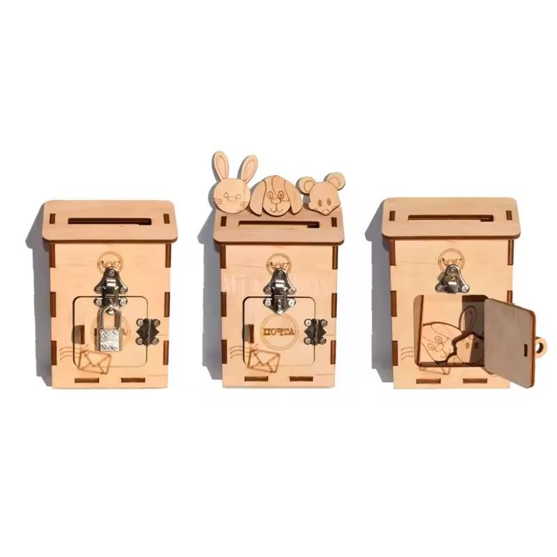 DIY Montessori Busy Board Wooden Accessories Strawberries Car Tie shoelaces Board Castle Early Educational Toy For Childre Gift