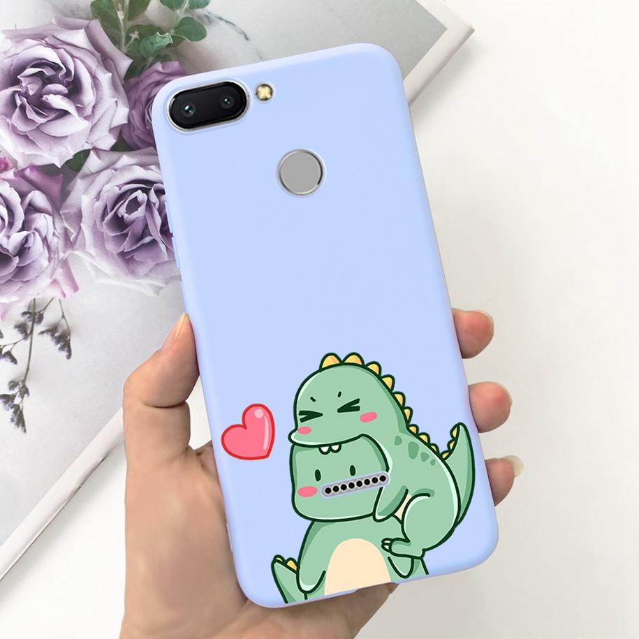 For Xiaomi Redmi 6 Case Redmi 6A Cover Cute Dinosaur Duck Cat Shockproof Bumper For Xiomi Redmi 6 6A Fundas Redmi6 Redmi6A Coque