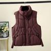 Women's Puffer Vest Fall Casual Stand Collar Lightweight Bodywarm Sleeveless Zip Up Padded Jackets Outerwear Padded Coat Women