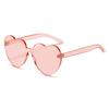 Love Sunglasses, Candy-Colored Heart-Shaped Glasses, Beach Peach Heart Sunglasses.