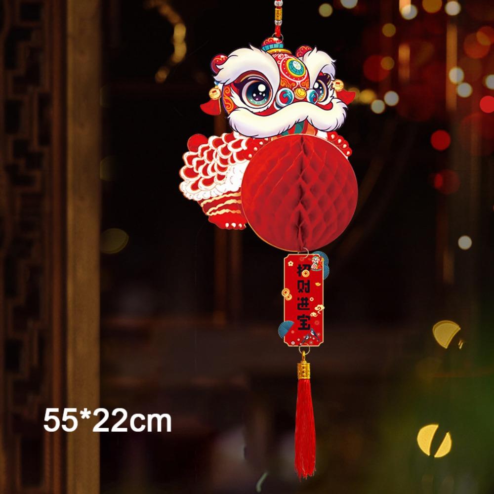 Paper New Year Pendant Red Hanging Lantern Creative Red Lantern  New Year