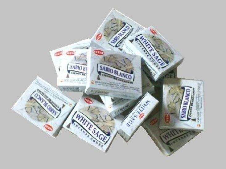 

Благовония HEM Cone White Sage 1 коробка по 10 зерен x 12 (1 коробка)