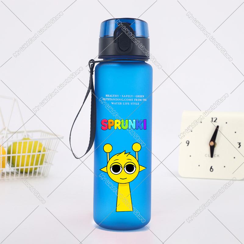 650ML Hot Game Sprunki Water Bottle Portable Children Outdoors Drinking Bottles Large Capacity Sport Fitness Water Cup Xmas Gift