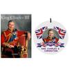 King Charles Iii Acrylic Pendant Modern Minimalist Home Decor