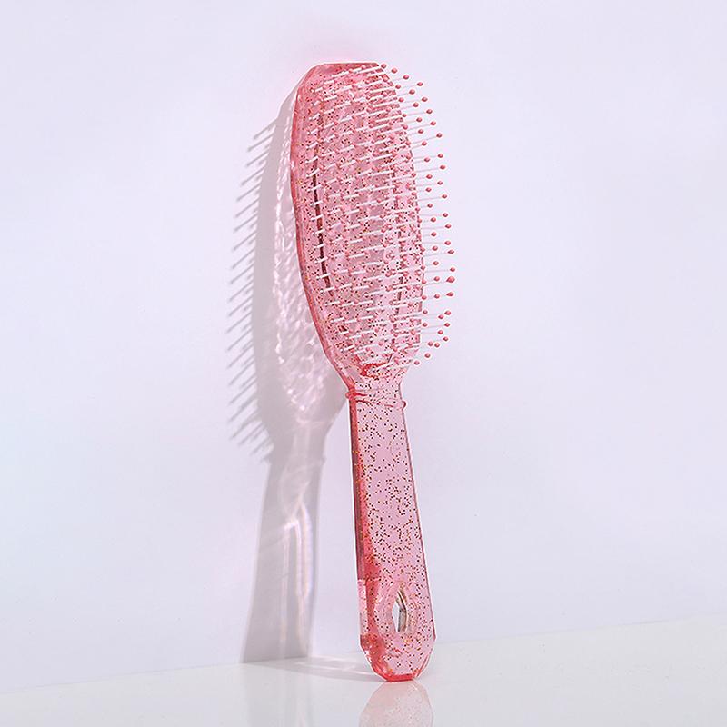 Transparent Shiny Combs Girls Hair Scalp Massage Comb Hair Brush Wide Tooth Comb Women Salon Hairdressing Styling Tools Gift