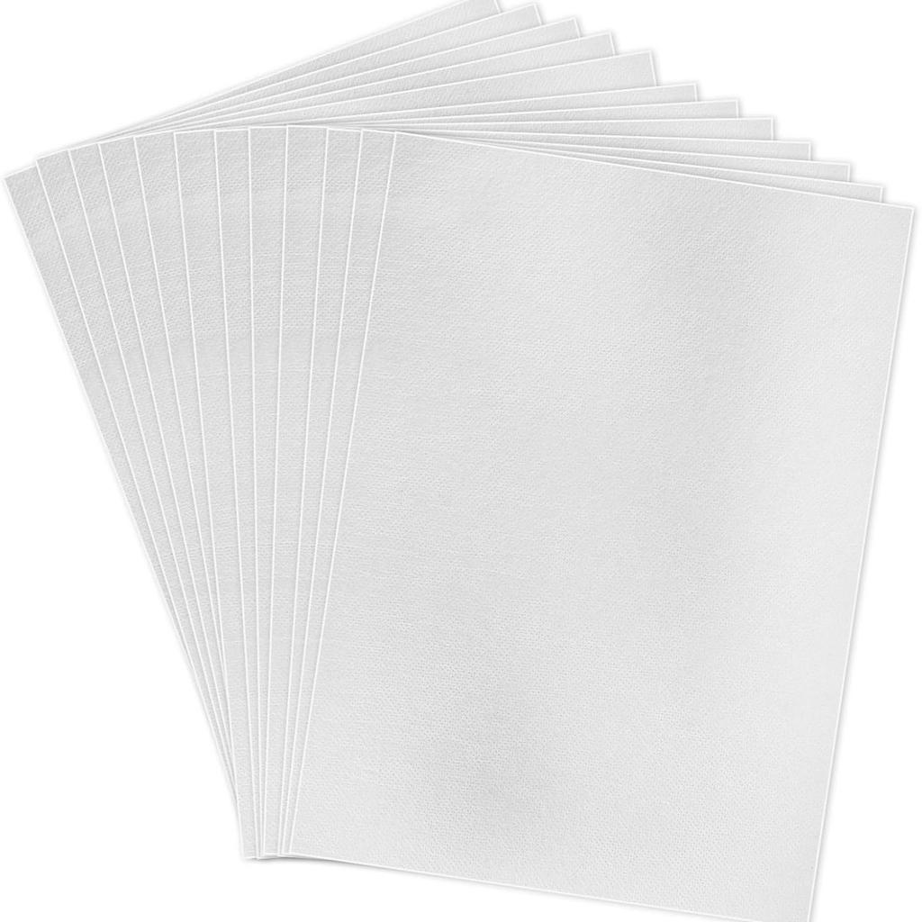 Blank Sticky Water Soluble Embroidery Stabilizer Printable Patch Paper Self-adhesive Wash Away for Print or Draw Patterns