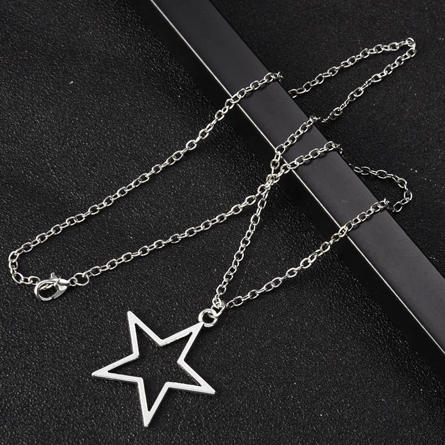 

Подвеска-пентаграмма, винтажная звезда, металлическое ожерелье, панк, пентаграмма, крутые украшения, аксессуары для украшений, подарок pentagram