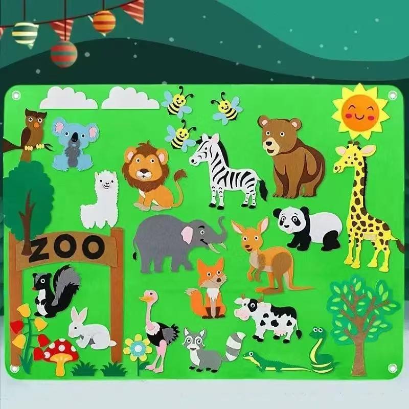 3D Felt Story Educational Board for Toddlers