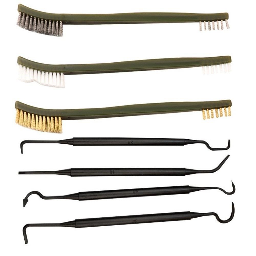 

7 шт./набор Двусторонняя щетка из стальной проволоки Многофункциональный инструмент для детализации и чистки автомобиля Бытовые принадлежности 7pcs/set