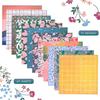 Single-Sided Scrapbook Paper, 6"×6" Scrapbooking Papers Cardstock Patterned Paper Pack, 160Gsm Multi-Colored Scrapbook